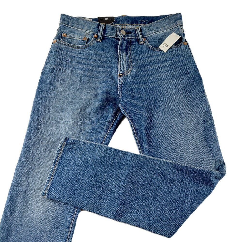 GAP 365Temp Performance Skinny Jeans Men's Size 28 X 28 Medium Wash GapFlex